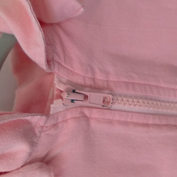 Jacadi light pink beautiful fall/spring hooded baby Jacket 12 month - Picture 3 of 5